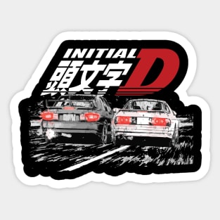 iNTIAL D Ryosuke Takahashi FC vs Kyoichi Sudo EVO Drift Car Battle Sticker